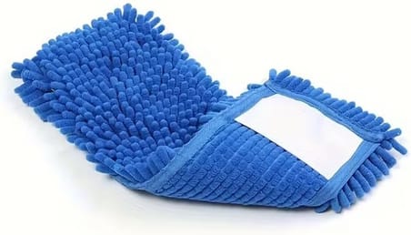 Kyrotech Makarna Mop Mikrofiber Paspas Yedeği, Evrensel Uyumlu Temizlik Başlığı, Döner Moplar İçin, Süper Emici, İz Tüy Bırakmayan Zemin Aparatı, Islak Kuru Şönil Bez, Asorti 50 CM