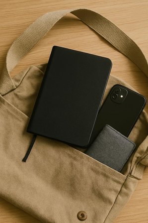 Defter, Çizgisiz Not Defteri, Siyah Termo Deri Kapaklı Çizgisiz Not Defter, 128 Yaprak A5 Planlama Not Defteri, Ofis ve Kırtasiye, Plan, Notebook (14cm x 21 cm)