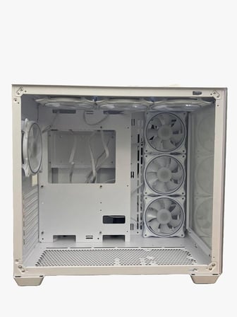 LIQUID BEYAZ 7x120mm RGB Fanlı Kumandalı ve Kontrolcülü ATX Oyuncu Bilgisayar Kasası
