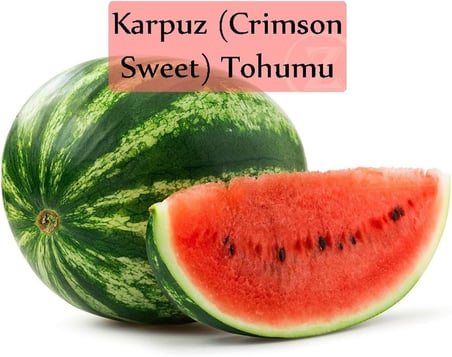 Karpuz Tohumu 1 Paket (10Gr=100+ Adet) Crimson Sweet Karpuz Tohumu