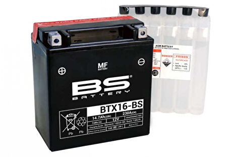 Bs Akü Btx16-bs 12v14ah Kawasaki Vn1500 Vulcan