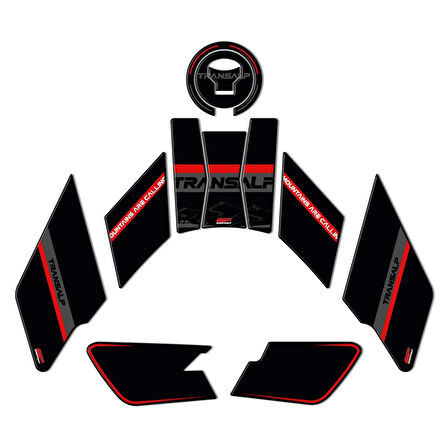 Gp Kompozit Tank Pad Siyah Honda Xl 750 L Transalp 2023-2024