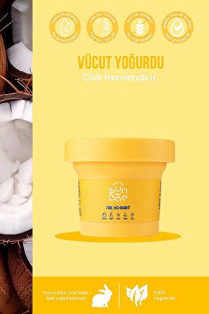 SunBae Sun Yogurt Bronzluk Koruyucu Nemlendiren Vücut Yoğurdu 100mlx2 Aloe Vera Pantenol Calendula Centella