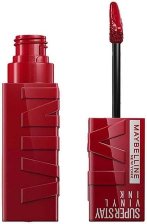 Maybelline New York Super Stay Vinyl Ink Uzun Süre Kalıcı Likit Parlak Ruj 10 Lippy