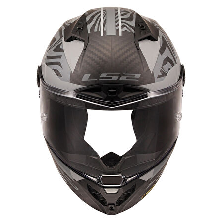 LS2 THUNDER KARBON GP AERO POLAR SİYAH KASK MEDIUM