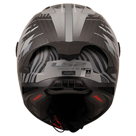 LS2 THUNDER KARBON GP AERO POLAR SİYAH KASK MEDIUM