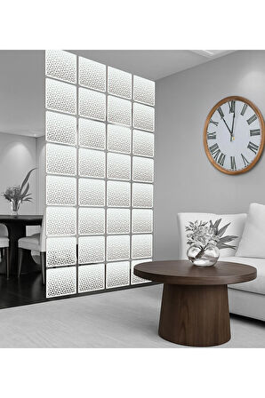 Çiçek Lazer Kesim Paravan, Ahşap Seperatör, Panel Levha Seti Dekorasyon Ahşap Oda Bölücü Desen