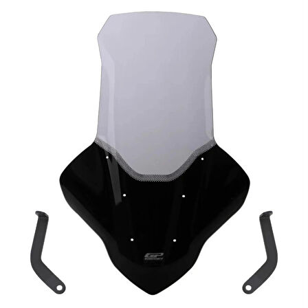 Gp Kompozit Siperlik Tur Camı 82cm Füme Elcikli Uzun Yamaha Nmax 125 / 155 2021-2024 Uyumlu