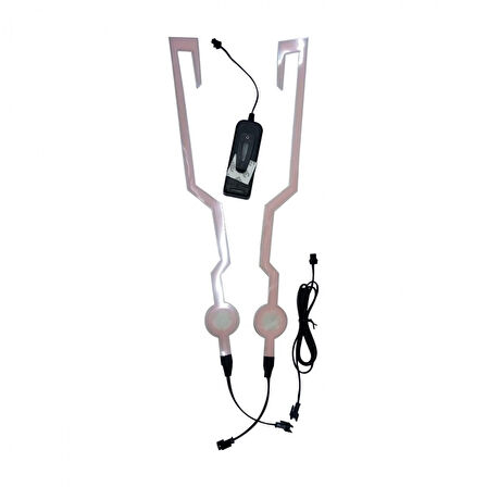 MOTOSPARTAN MOTOSİKLET KASK SÜSÜ 6 LED YEŞİL IŞIK GECE GÖRÜŞÜ  İÇİN