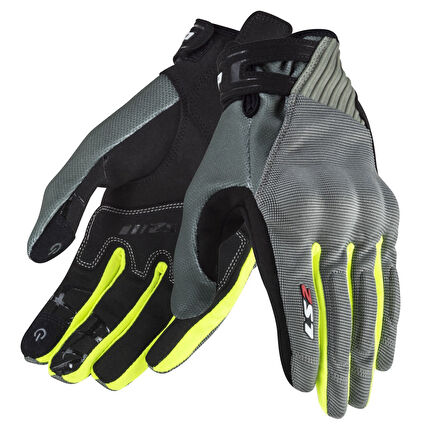 Ls2 Yazlık Eldiven Dart 2 Gri Neon Sarı MEDIUM