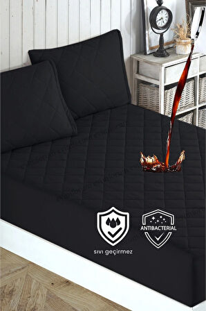 Formeya Adelya Siyah Kapitone Sıvı Geçirmez Alez