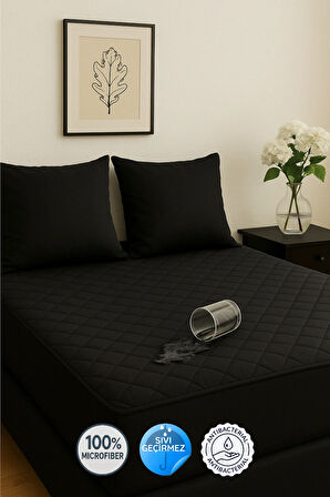 Formeya Adelya Siyah Kapitone Sıvı Geçirmez Alez