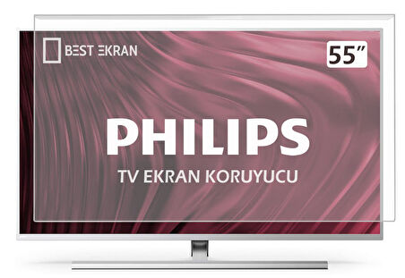 Philips 55PML9009 TV EKRAN KORUYUCU - Philips 55" inç Kırılmaz Ekran Koruyucu