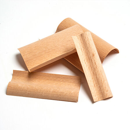 S Model Ahşap Mum Fitili ve Yapışkanlı Fitil Sehpası 10 Adet ( 40mm x 100mm x 0.5mm )