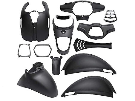 KUBA BLUEBIRD SİYAH KAPORTA SET MOTOSPARTAN