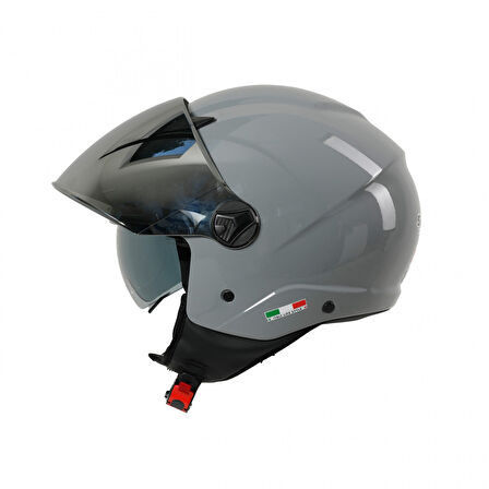 Sway Sw 765 Aynalı Vizörlü Yarım Kask Nardo Gri MEDIUM