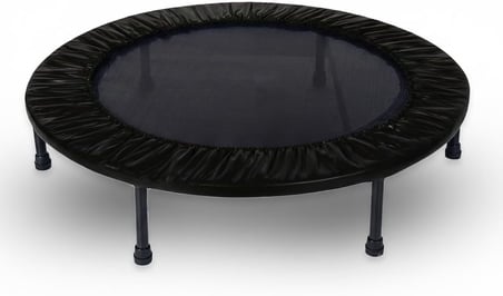 Trambolin 102 cm 40" Yuvarlak Stabil Çelik Çerçeve 22 cm Yükseklik Çocuk ve Yetişkin için Taşınabilir Profesyonel Fitness Egzersiz Trampolini