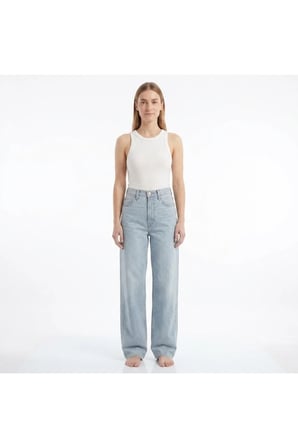 94' Baggy Kadın Jean Pantolon - 0017 Mavi / 25/29