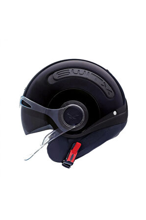 Sx.10 Yarım Kask Siyah