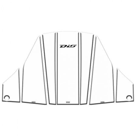 Gogo Tank Pad Seti 7 Parça 008 Beyaz Siyah Honda Dıo 110 2021-2024