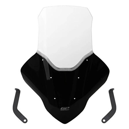 Gp Kompozit Siperlik Tur Camı 74cm Şeffaf Elcikli Yamaha Nmax 125 155 2021-2024