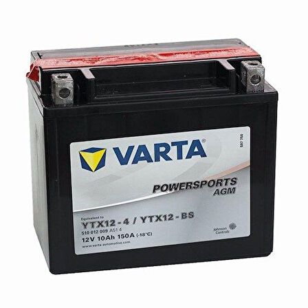 Varta Akü Ytx12-bs 12v10ah Honda Foresıght 250 Pıaggıo X7 X8 X-evo 250 Hyosung Gt250-r Daelım S3