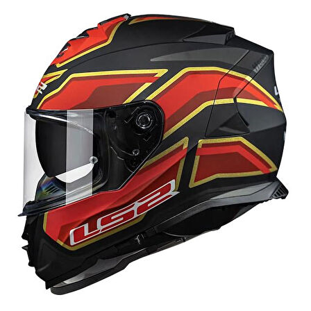 Ls2 Storm 2 Foggy Kapalı Kask Mat Siyah-kırmızı MEDIUM