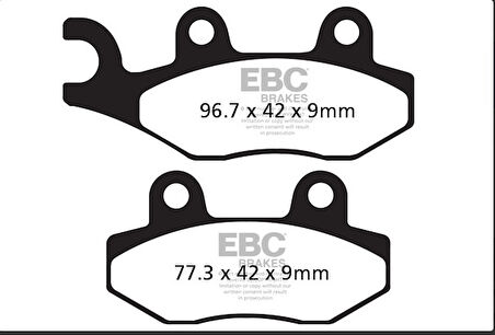 Ebc Fren Balatası Sfa228 2007-2012 Peugeot Geopolis 250 Ön  (nissin Kaliper)