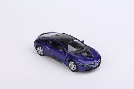Kinsmart Bmw I8 - Çek Bırak 5inch. Lisanslı Model Araba, Oyuncak Araba 1:36