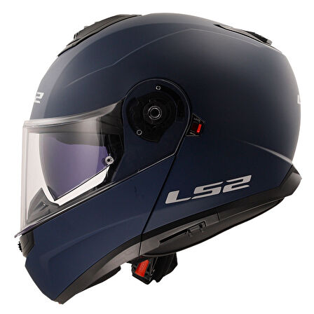 Ls2 Strobe 2 Çene Açılır Mat Navy Mavi LARGE
