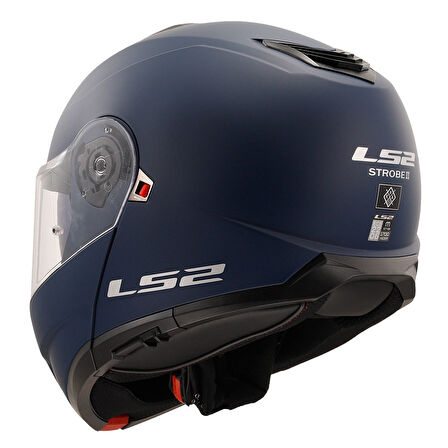 Ls2 Strobe 2 Çene Açılır Mat Navy Mavi LARGE
