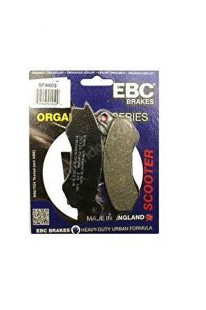 Ebc Organik Fren Balatası Sfa603 2017-2021 Peugeot Speedfight 4 Ön Fren Balatası