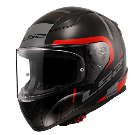Ls2 Rapıd 2 Chos Siyah-kırmızı Kask MEDIUM