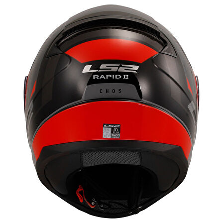 Ls2 Rapıd 2 Chos Siyah-kırmızı Kask MEDIUM