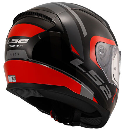 Ls2 Rapıd 2 Chos Siyah-kırmızı Kask MEDIUM
