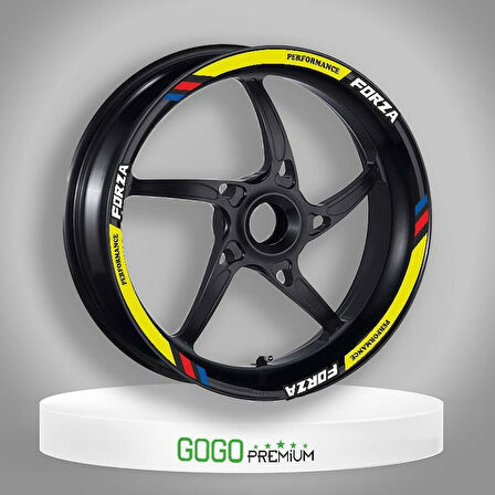 Gogo Jant Şeridi M Power Sarı Honda Forza 250