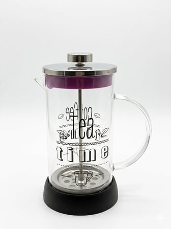French Press - Filtre Kahve Ve Bitki Çayı Demliği 600 ml Siyah
