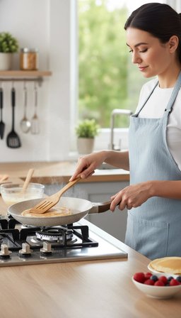ThermoAD Granit Döküm Krep Tava 26 Cm Vizon