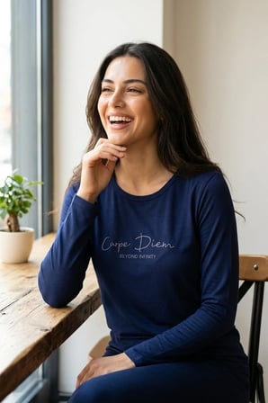 Kadın Desenli Bambu Viskon Uzun Kollu Soft Örme Mevsimlik Yumuşak Pijama Takımı