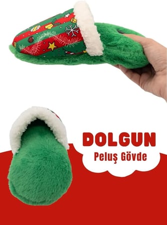 Havhav Peluş Terlik Mama Saklamalı Köpek Zeka Oyuncağı Sesli Köpek Oyuncağı