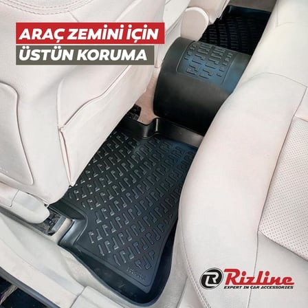 Peugeot 408 2023 sonrası Uyumlu 3D Havuzlu Paspas