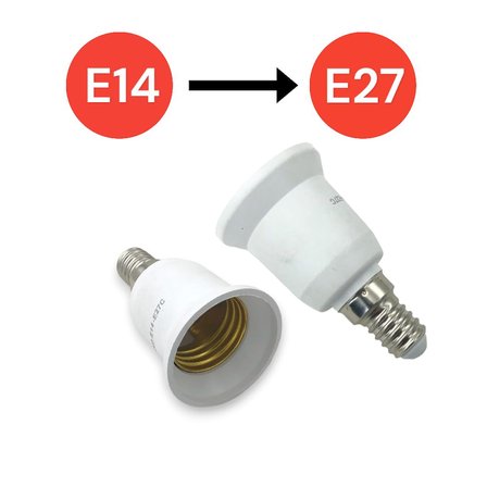 E14 'den E27 'e Dönüştürücü Duy - Pratik ve Güvenli Çözüm E27 To E14 Duy Dönüştürücü