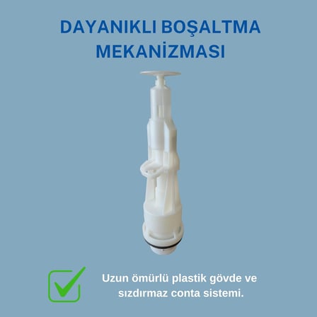 Rezervuar İç Takımı Tam Set – Şamandıralı Dolum ve Boşaltma Mekanizması, Pirinç Su Giriş Bağlantılı, Sızdırmaz Conta ve Montaj Aparatları Dahil