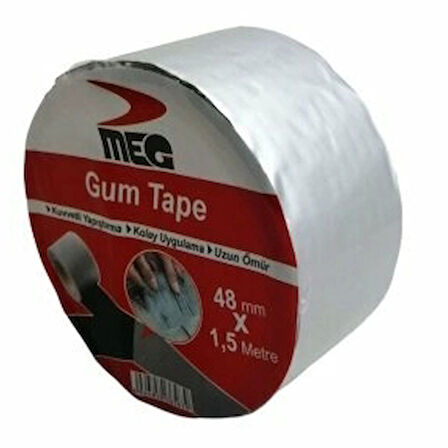 MEG GUM TAPE ( 48MMX1.5MT ) SU SIZDIRMAZ SAKIZ TAMİR BANTI