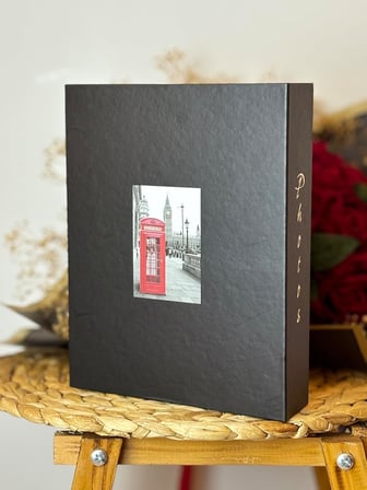 Rabsev 10 x 15 CM 200'lük Telefon Kulübesi Desenli Fotoğraf Albümü