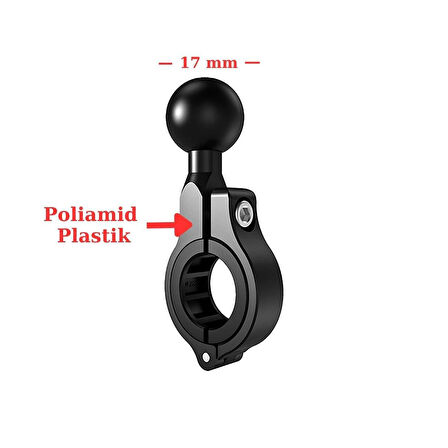 Nukrotech Toplu Plastik Gidon Bağlantı Aparatı 17mm