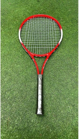 Muba Yetişkin Kort Tenis Raketi Seti Başlangıç Seviye Taşıma Çantası Dahil Kırmızı Grip L1, MB688-8