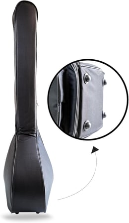 PANDURA MÜZİK PANDURA MÜZİK profesyonel SU GEÇİRMEZ 20 MM PEDLİ SOFT CASE Kısa Sap Bağlama Saz Kılıfı