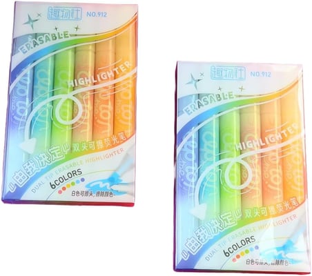 Silinebilir Fosforlu Kalem Seti – 6 Renk