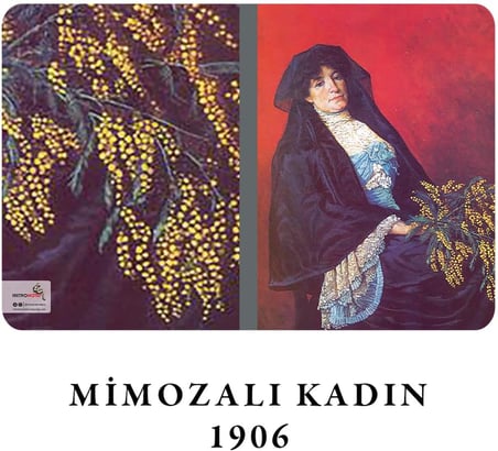 İstanbul Hanımefendileri Serisi II - A5, Osman Hamdi Bey 4'lü Defter Seti II, Çizgisiz, Toplam 256 Sayfa, Her biri 64 Sayfa, Tel Dikiş, Esnek Kapak, Tuval Doku, 60 gram, Sarı Krem Renk